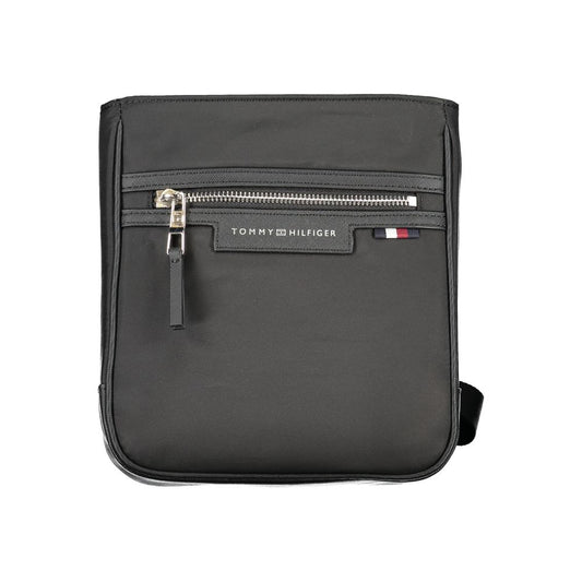 Tommy Hilfiger – Schwarze Polyester-Umhängetasche