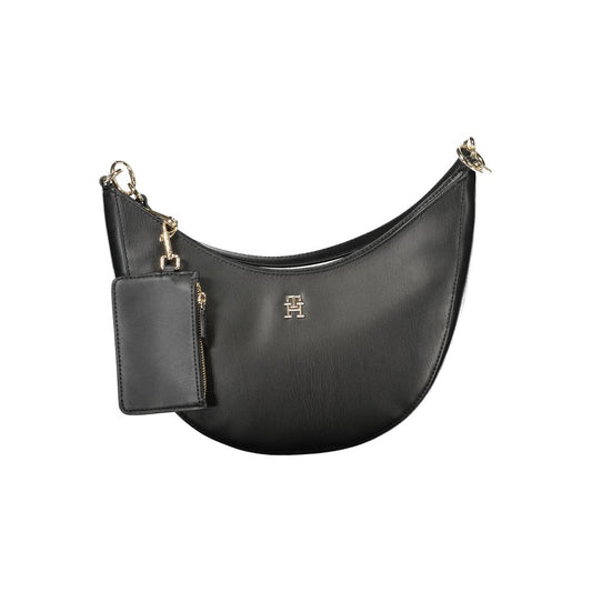 Tommy Hilfiger – Schwarze Polyethylen-Handtasche für Damen
