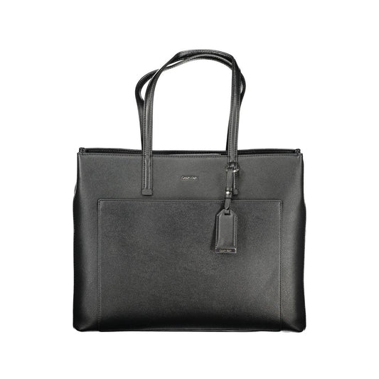Calvin Klein Damenhandtasche aus Polyethylen, Schwarz