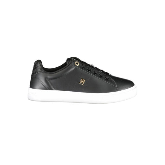 Tommy Hilfiger – Schwarze Polyester-Sneaker
