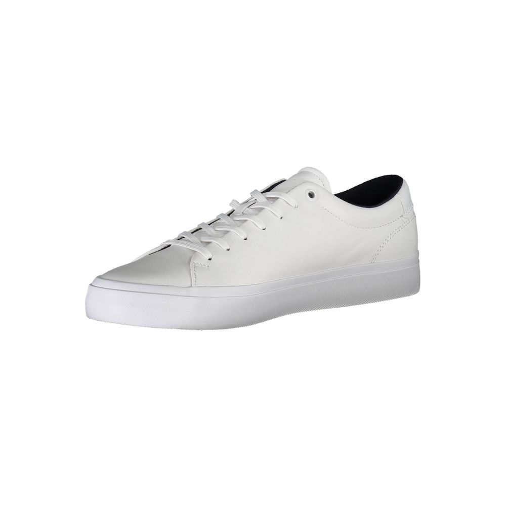 Tommy Hilfiger – Weiße Leder-Sneaker für Herren