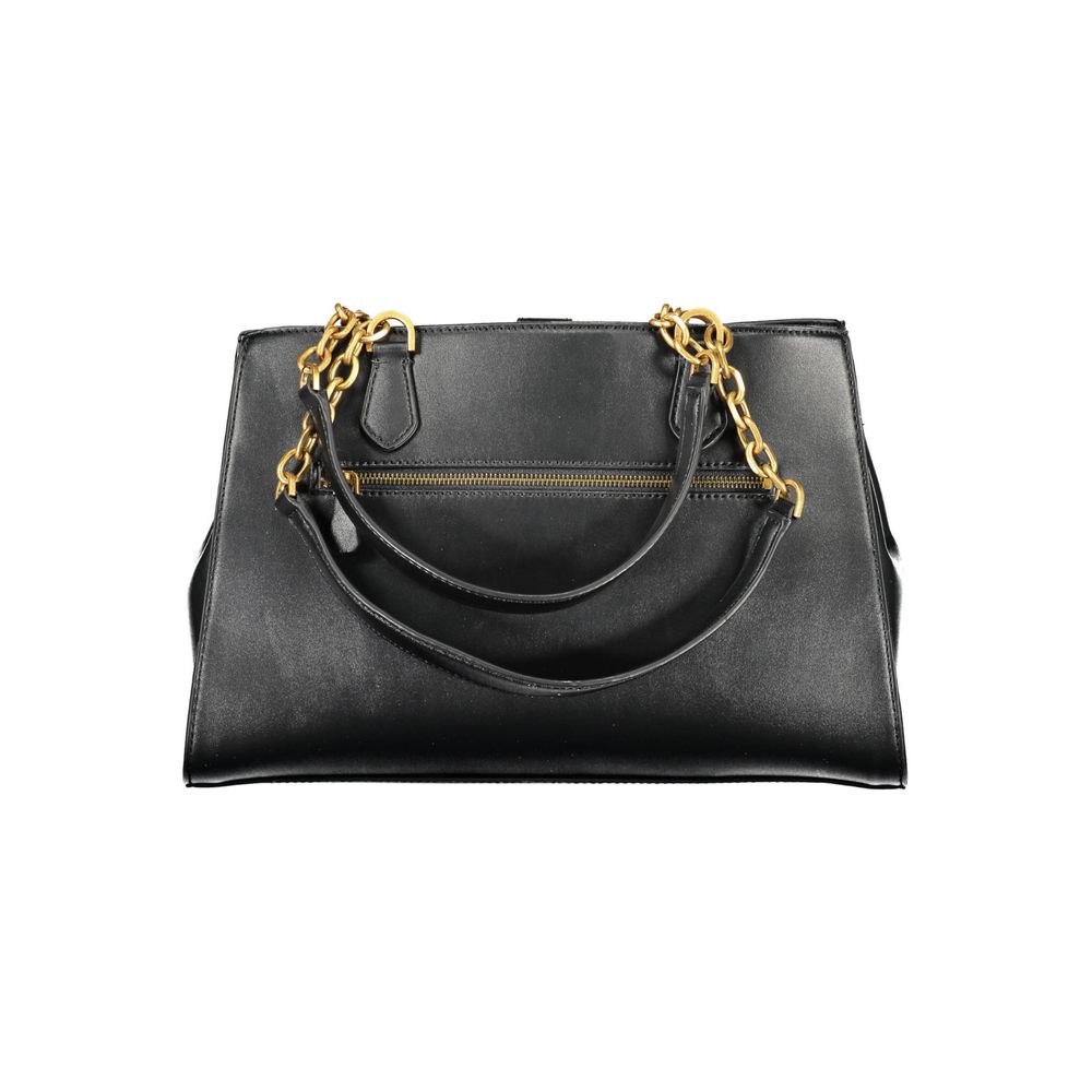 Guess Jeans Schwarze Polyethylen-Damenhandtasche