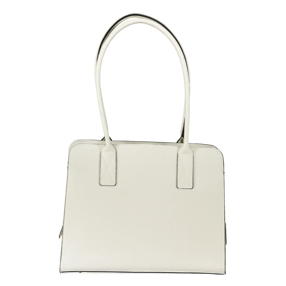 Mario Valentino – Weiße Polyethylen-Handtasche
