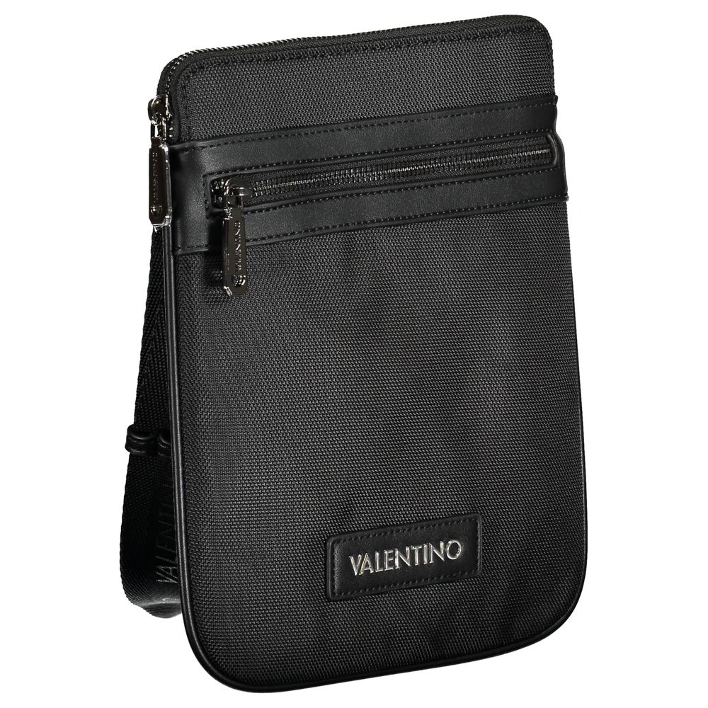 Mario Valentino – Schwarze Polyester-Umhängetasche
