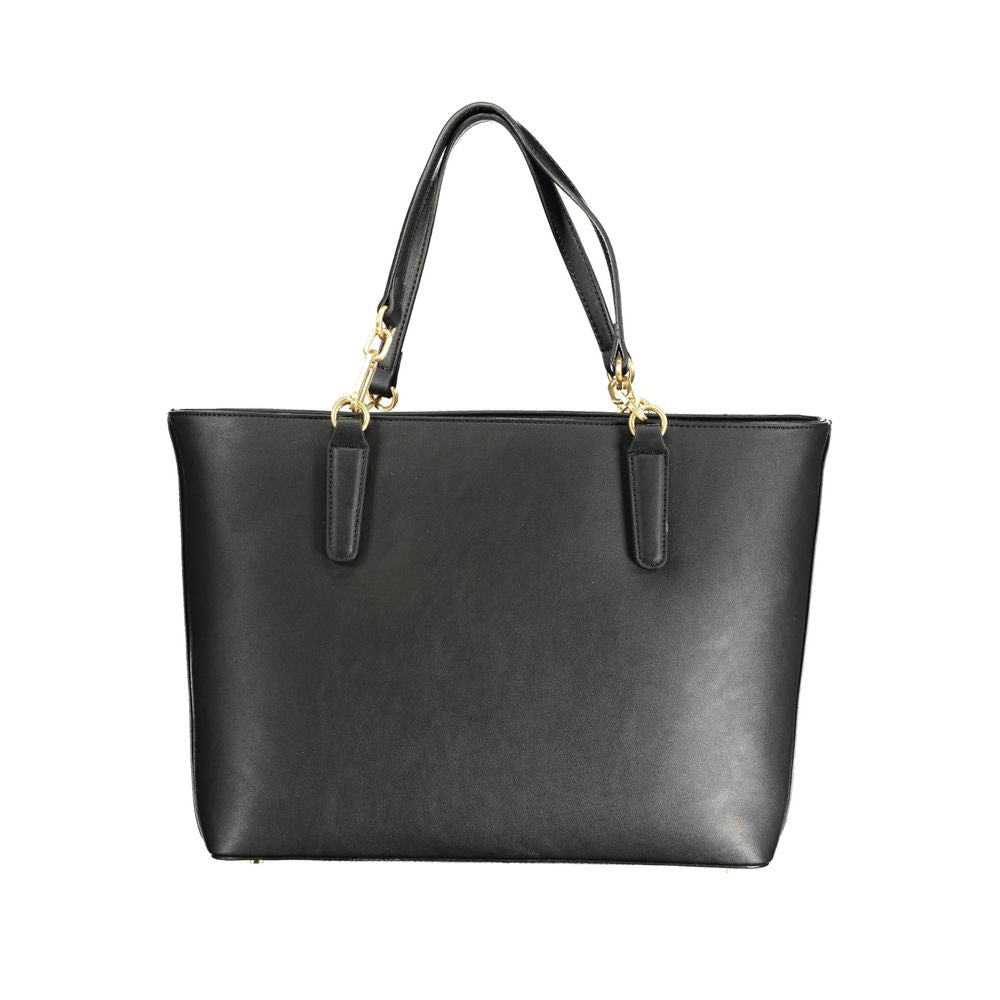 Mario Valentino Schwarze Polyethylen-Handtasche