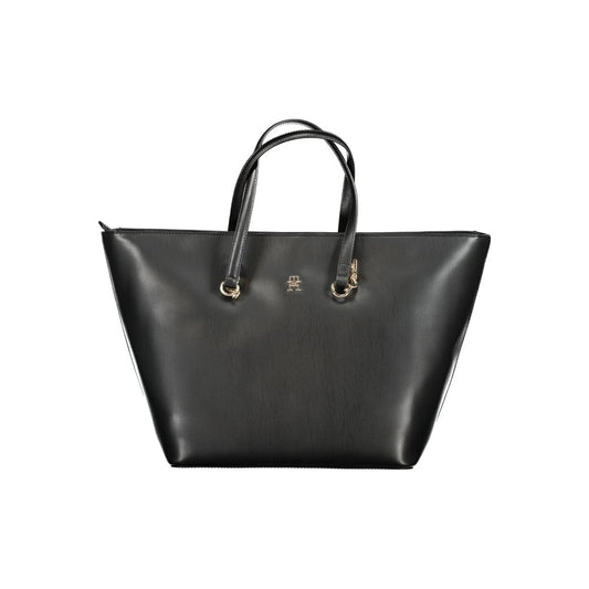 Tommy Hilfiger – Schwarze Polyethylen-Handtasche