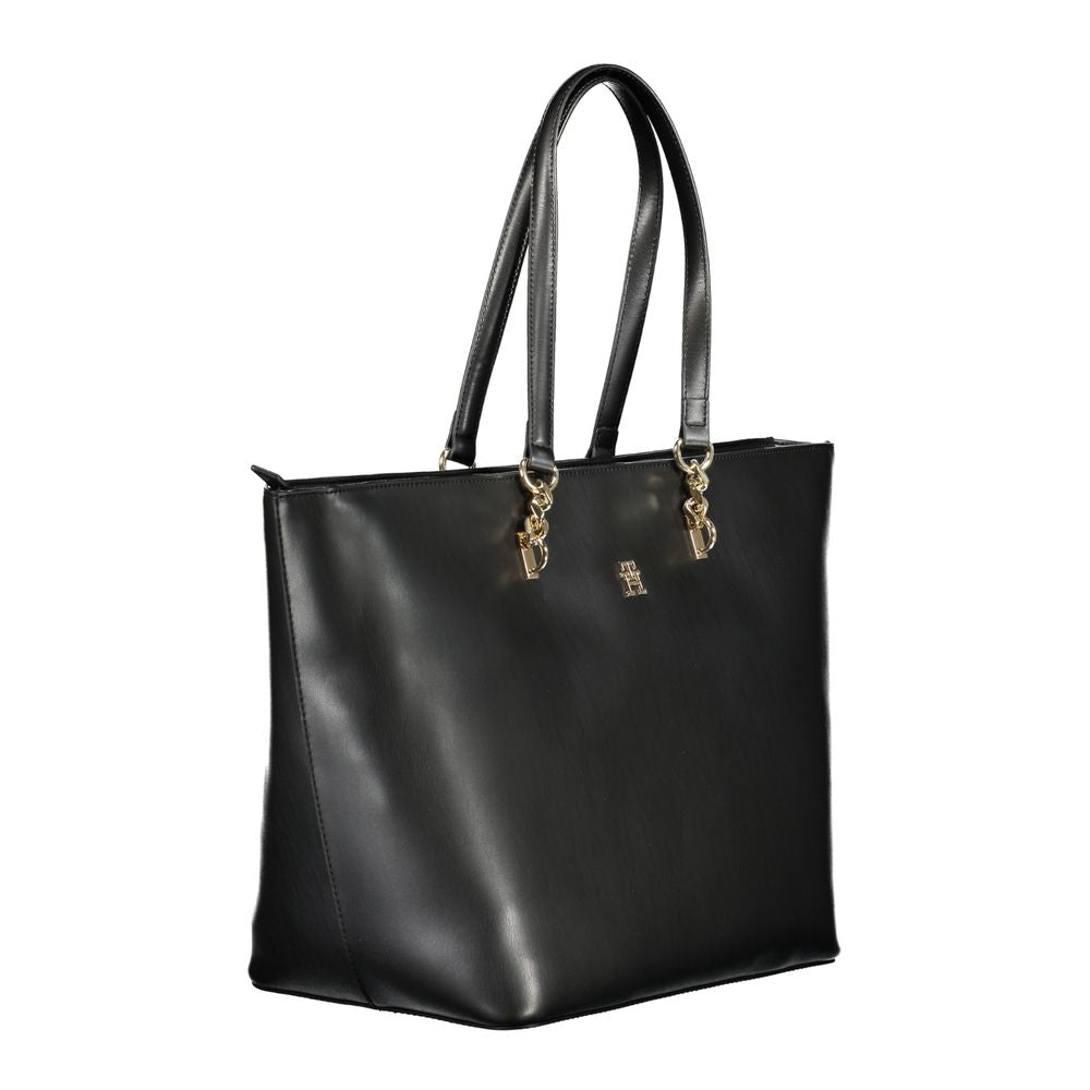 Tommy Hilfiger – Schwarze Polyethylen-Handtasche