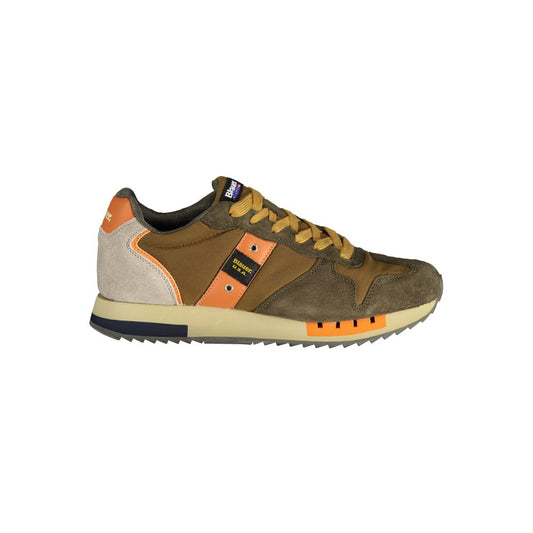 Blauer brauner Polyester-Sneaker