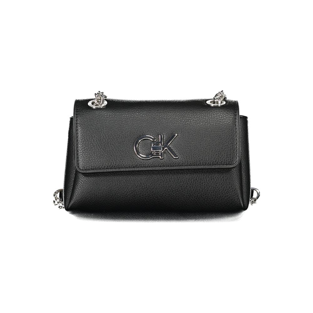 Calvin Klein Damenhandtasche aus Polyethylen, Schwarz