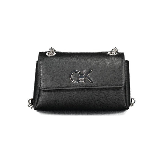 Calvin Klein Damenhandtasche aus Polyethylen, Schwarz