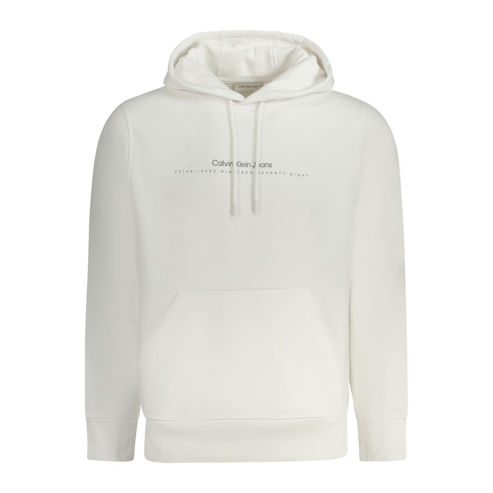 Calvin Klein Weißer Baumwollpullover für Herren