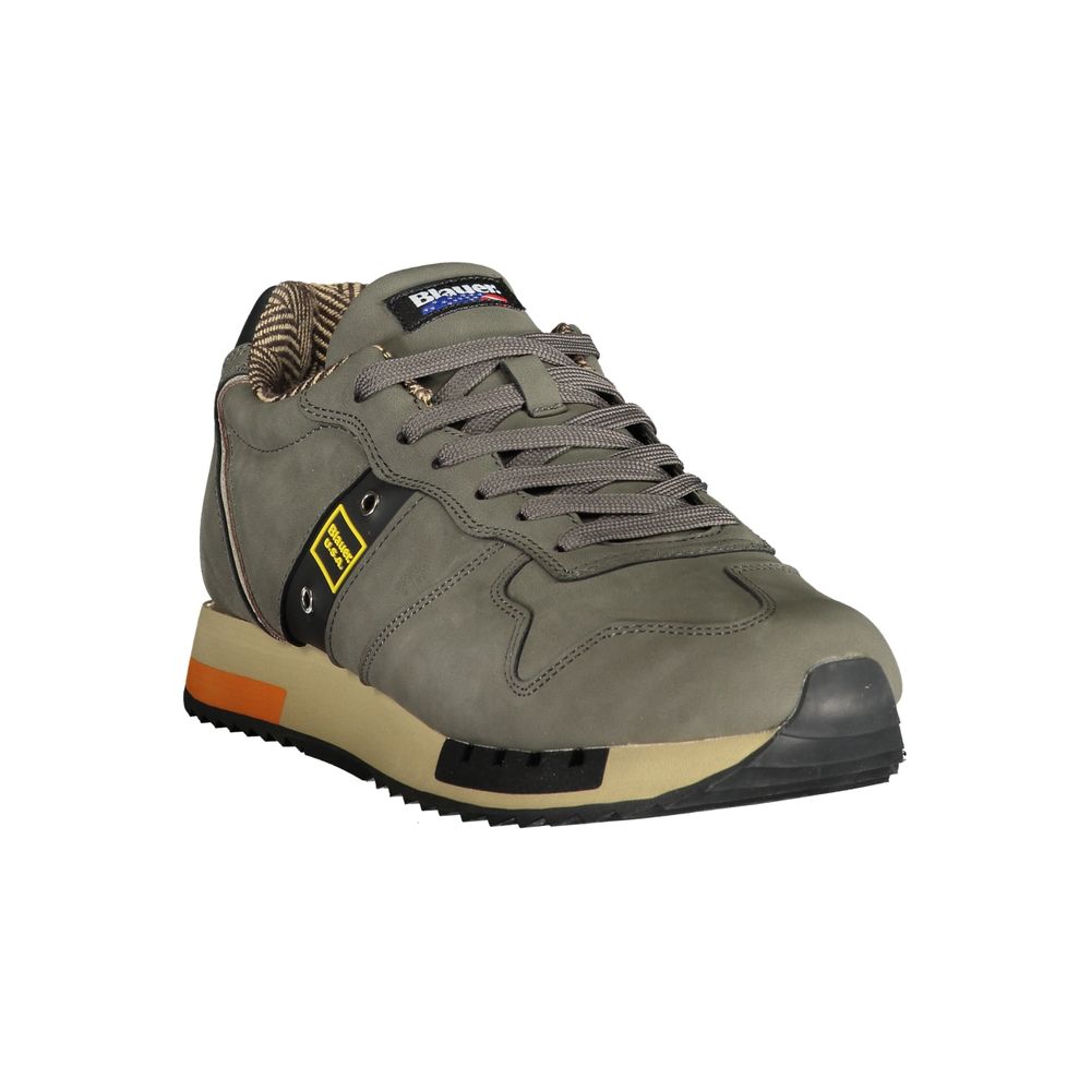 Blauer grauer Herren-Sneaker aus Polyethylen