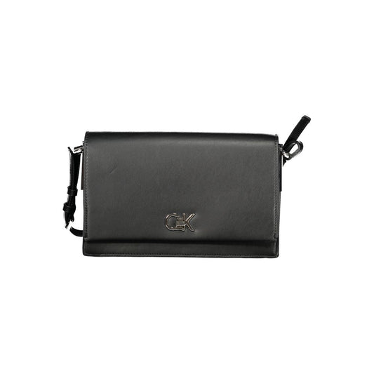 Calvin Klein Schwarze Polyester-Damenhandtasche