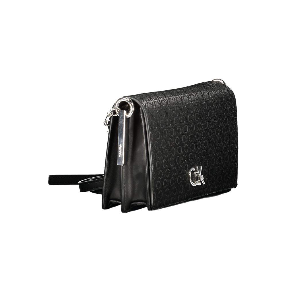 Calvin Klein Schwarze Polyester-Damenhandtasche