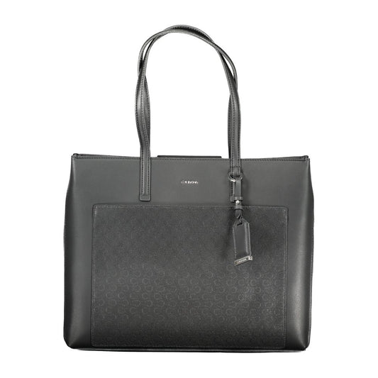 Calvin Klein Schwarze Polyester-Damenhandtasche