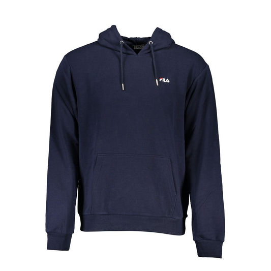 Fila – Blaues Kapuzensweatshirt aus Baumwollmischung
