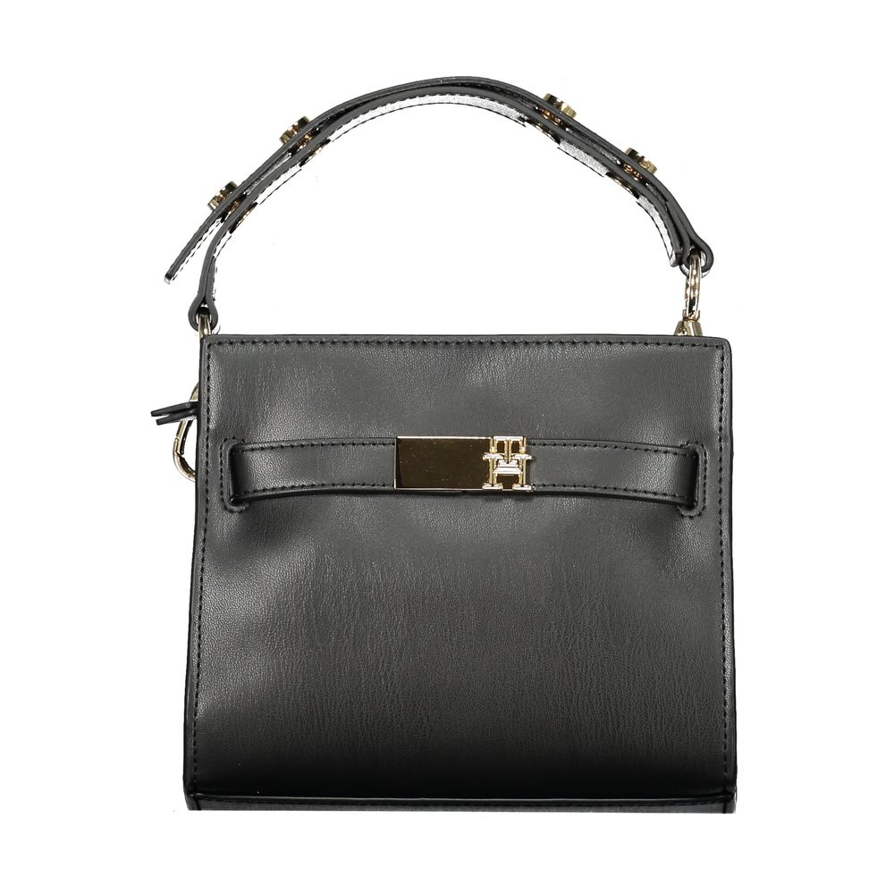 Tommy Hilfiger – Schwarze Polyethylen-Handtasche für Damen