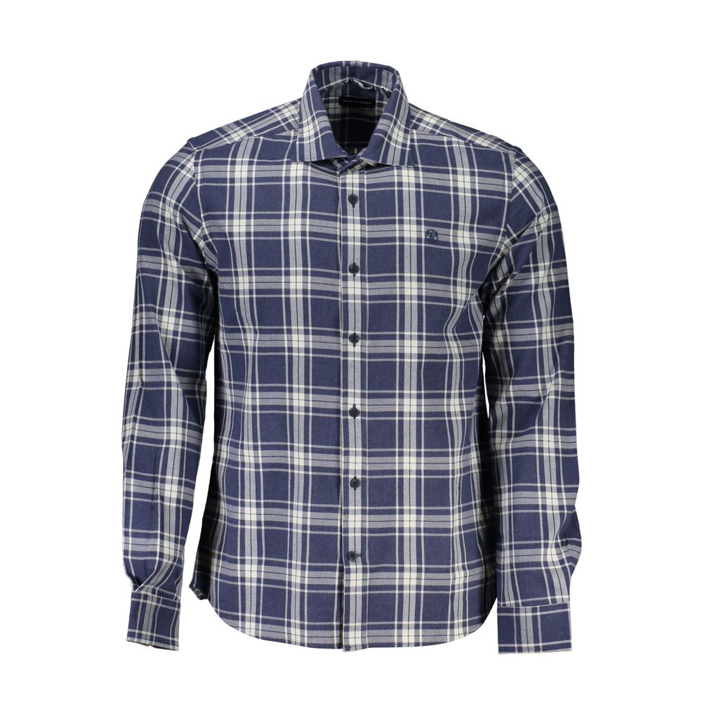 North Sails Herrenhemd aus blauer Baumwolle