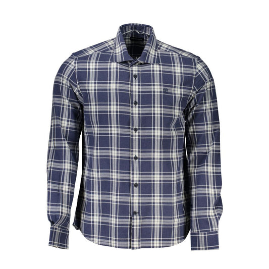North Sails Herrenhemd aus blauer Baumwolle