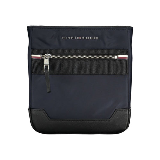 Tommy Hilfiger – Elegante blaue Schultertasche mit kontrastierenden Details