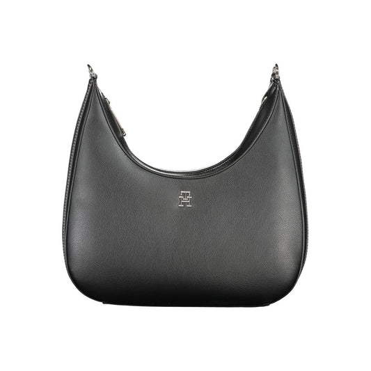 Tommy Hilfiger – Schwarze Polyester-Handtasche