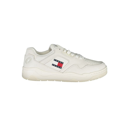Tommy Hilfiger – Weiße Polyester-Sneaker
