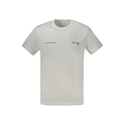 Calvin Klein – Weißes Baumwoll-T-Shirt für Herren