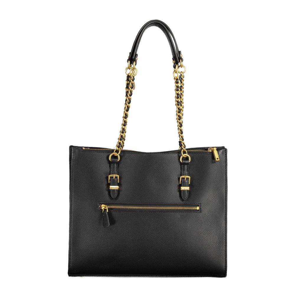 Guess Jeans Schwarze Polyethylen-Damenhandtasche