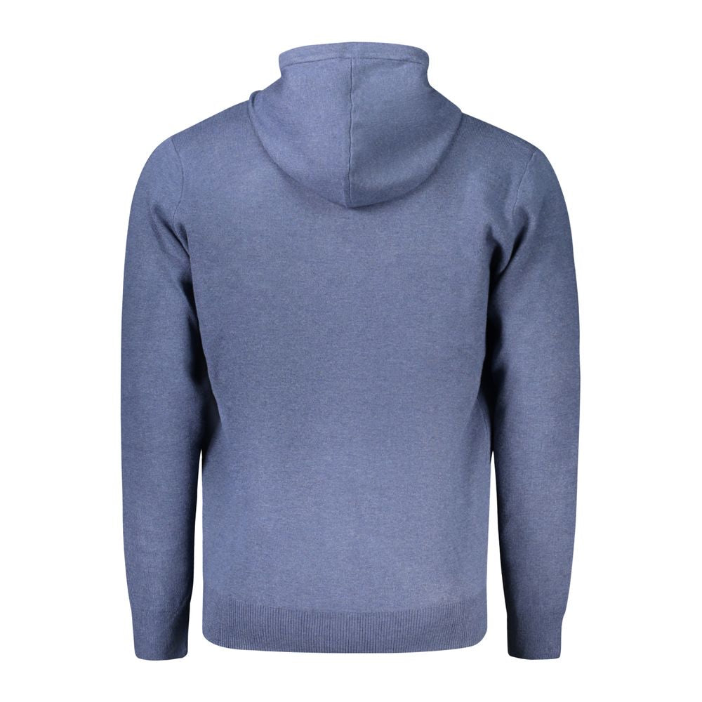 Norway 1963 Blaue Strickjacke aus Polyamid für Herren