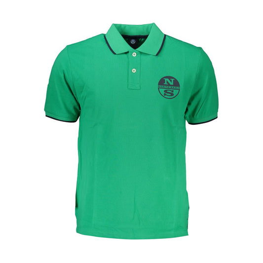 Grünes Poloshirt aus Baumwolle von North Sails