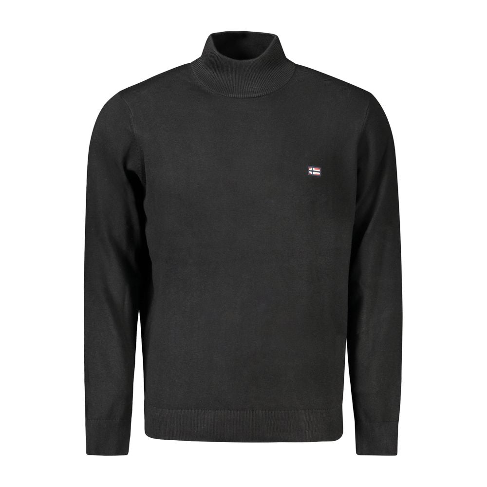 Norwegen 1963 Schwarzer Polyamid-Herrenpullover