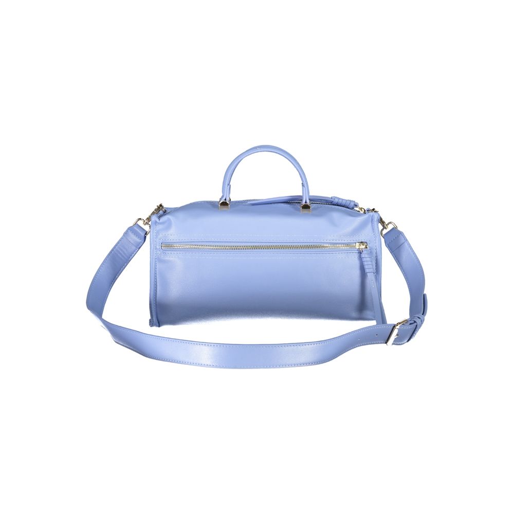 Mario Valentino Hellblaue Polyethylen-Damenhandtasche