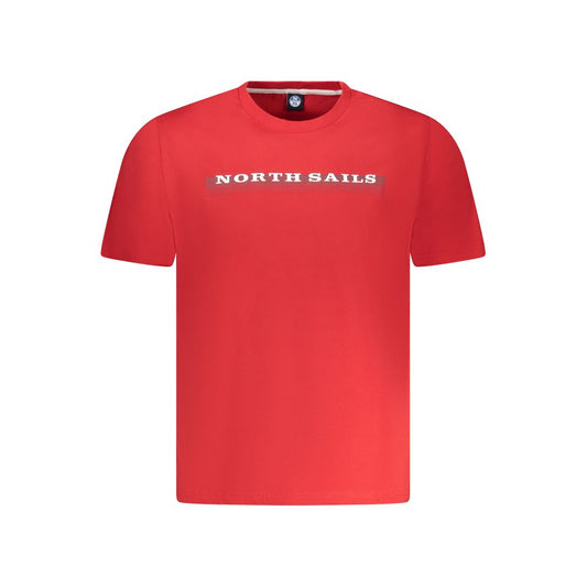 North Sails „Rotes Baumwoll-Herren-T-Shirt“