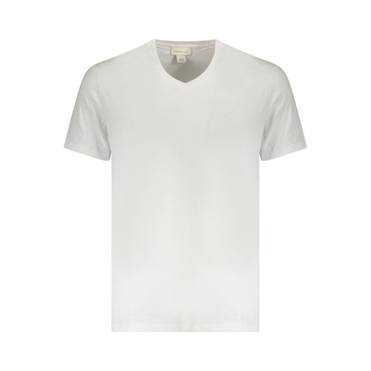 Calvin Klein – Weißes Baumwoll-T-Shirt für Herren