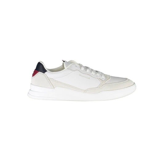Tommy Hilfiger – Weiße Polyester-Sneaker für Herren