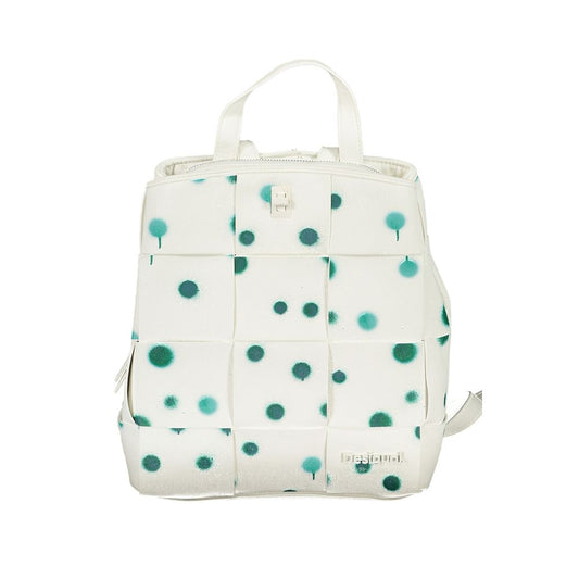 Desigual – Weißer Polyethylen-Rucksack