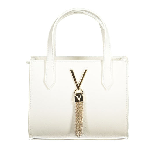 Mario Valentino Weiße Polyethylen-Damenhandtasche