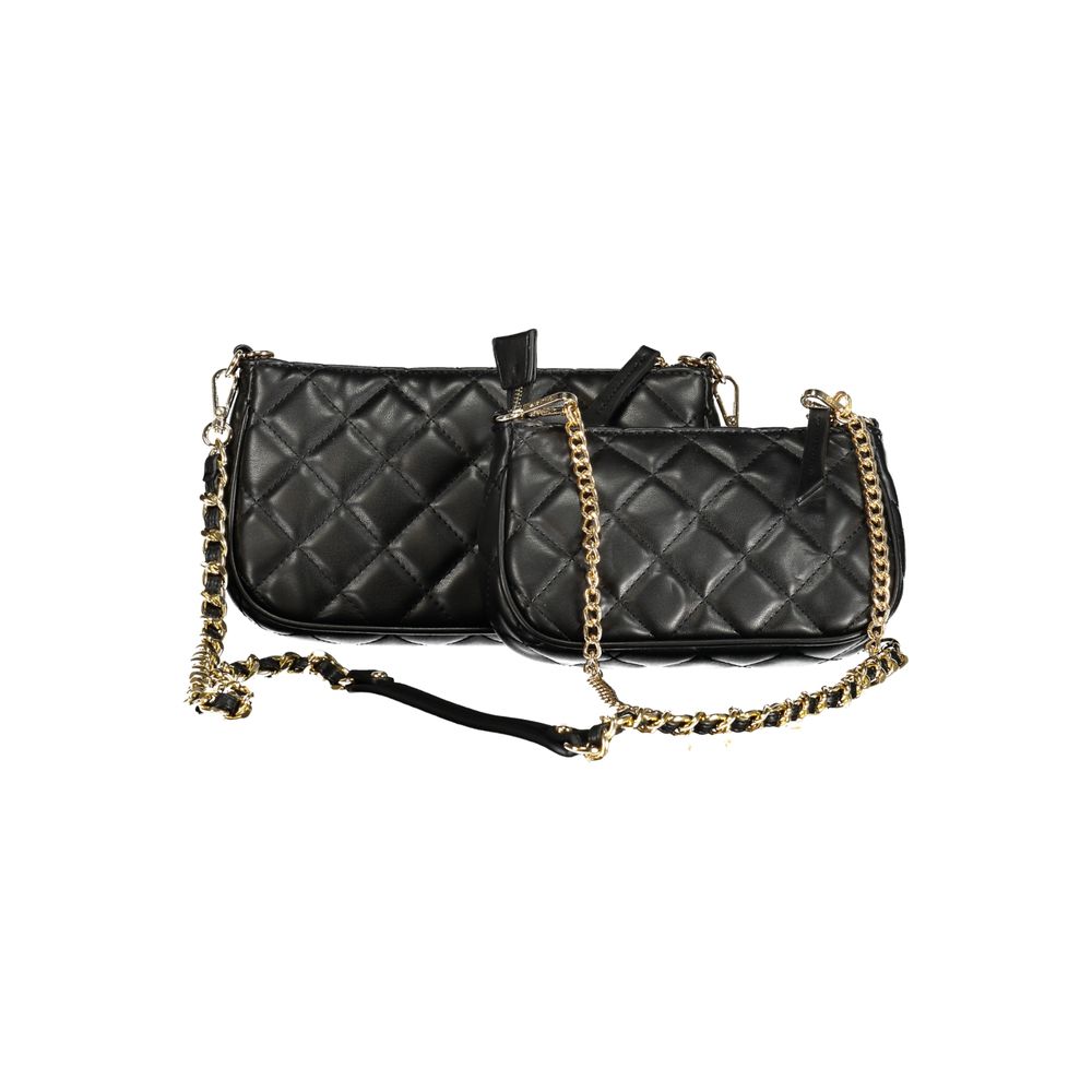 Mario Valentino Schwarze Polyethylen-Handtasche
