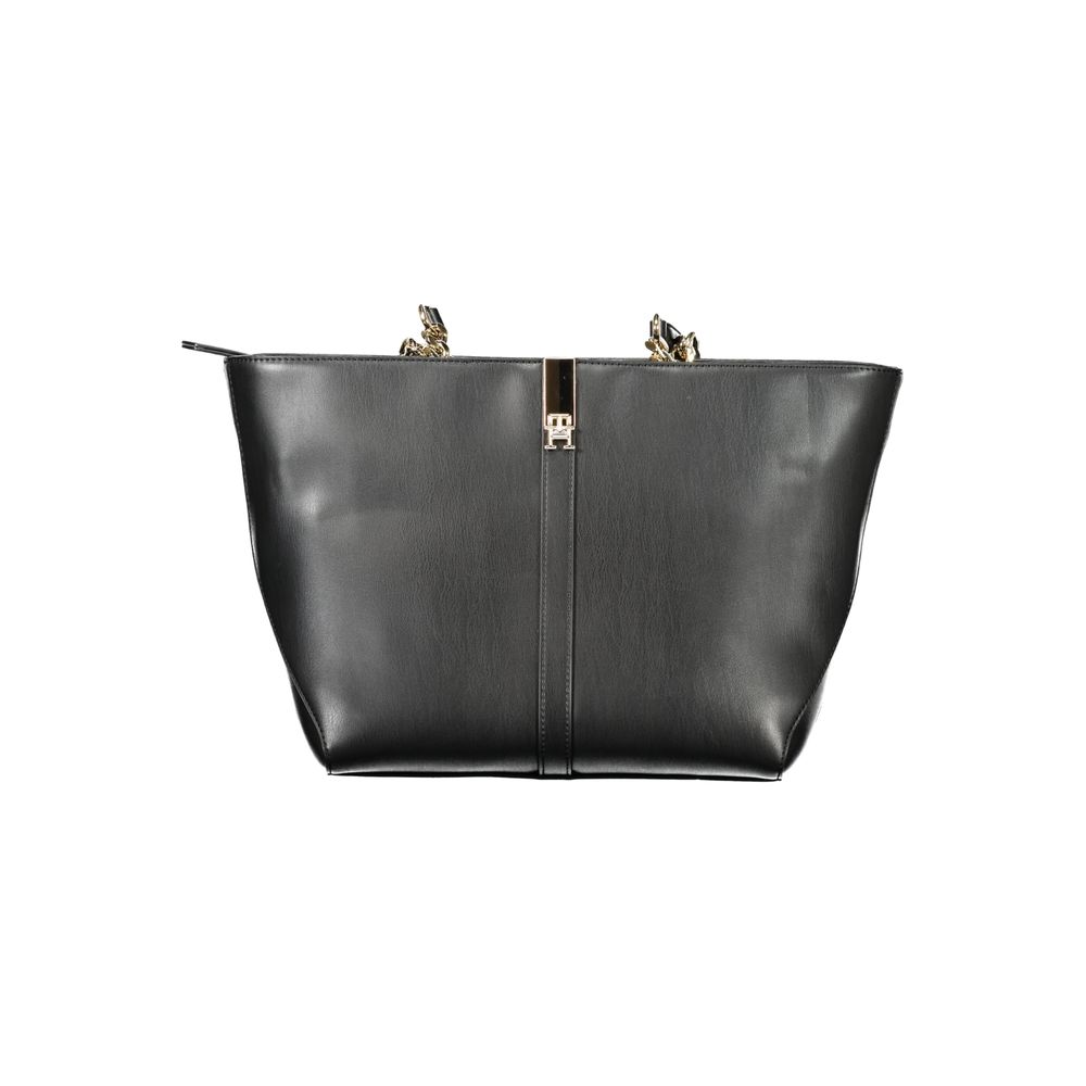 Tommy Hilfiger – Schwarze Polyethylen-Handtasche für Damen