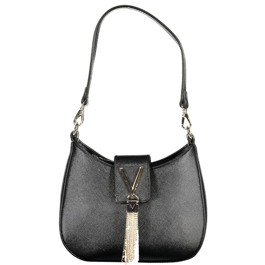 Mario Valentino Schwarze Polyethylen-Damenhandtasche
