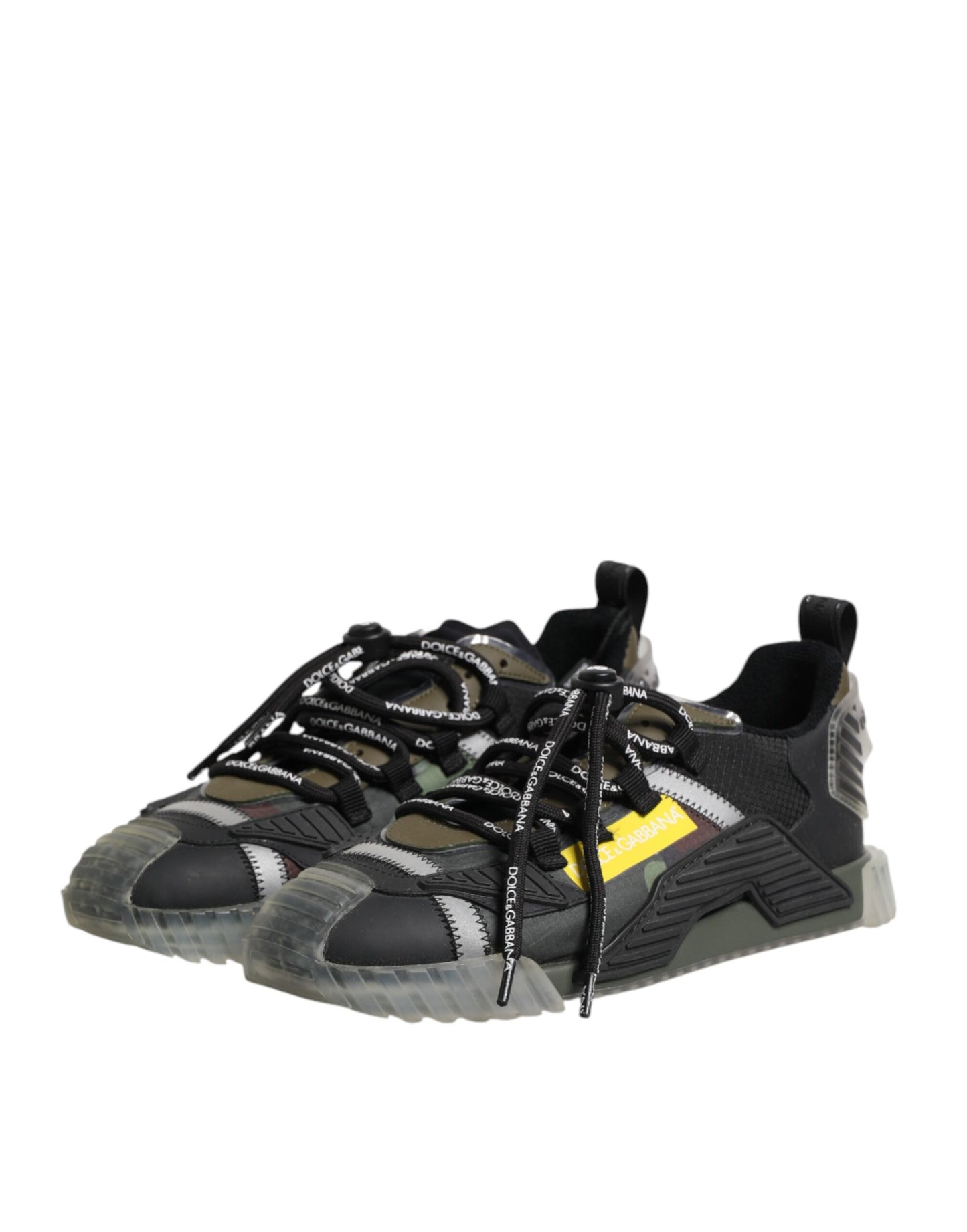 Dolce &amp; Gabbana – Mehrfarbige Low-Top-Sneakers „NS1“ mit Schnürung