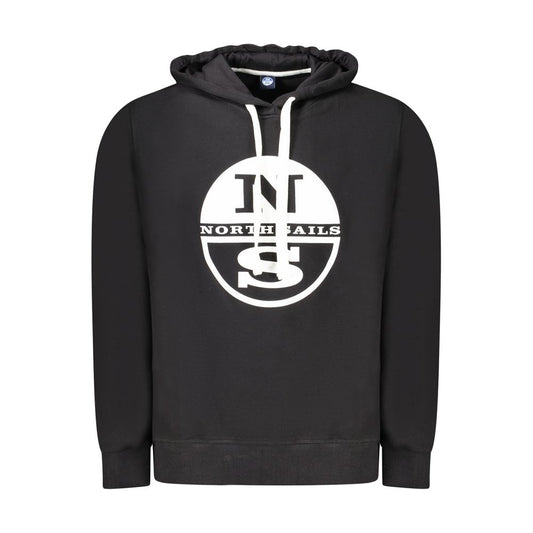 North Sails Herrenpullover aus schwarzer Baumwolle