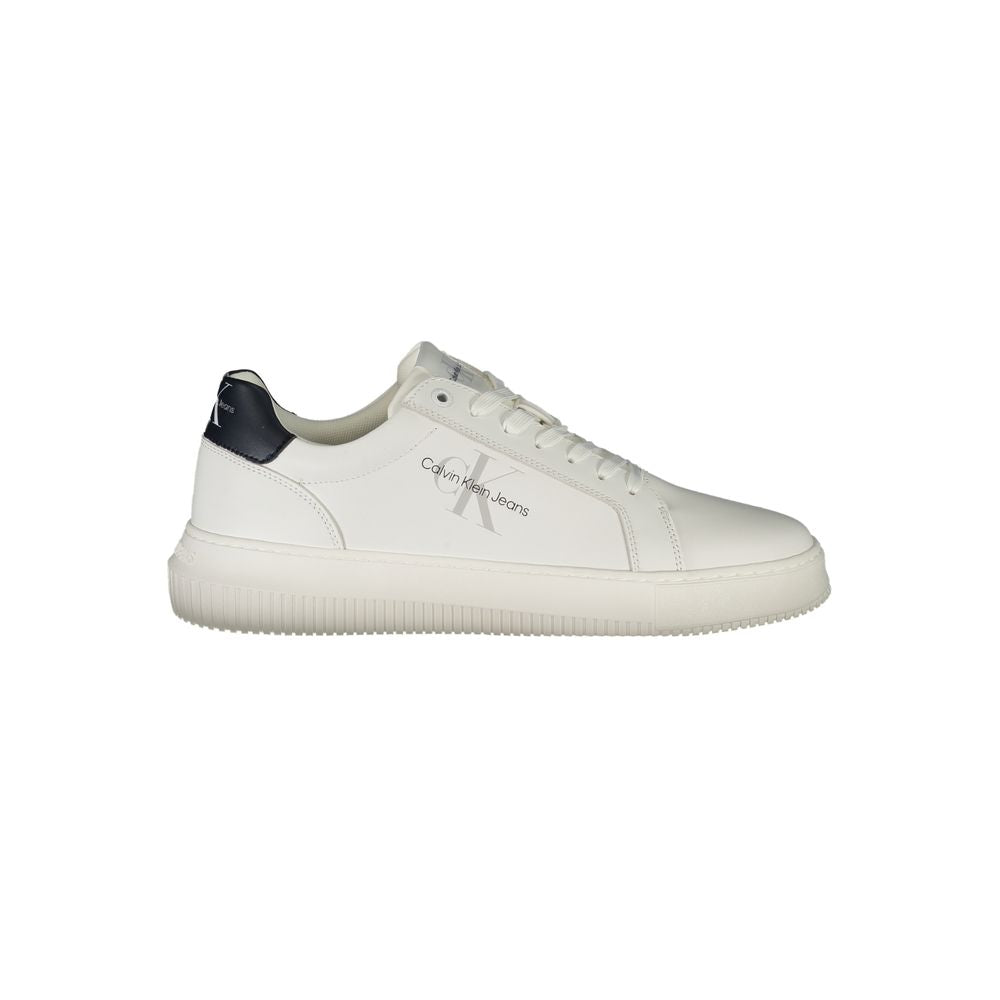 Calvin Klein Herren-Sneaker aus weißem Leder