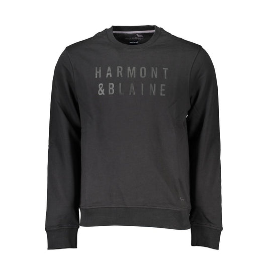 Harmont & Blaine Black Cotton Men Sweater