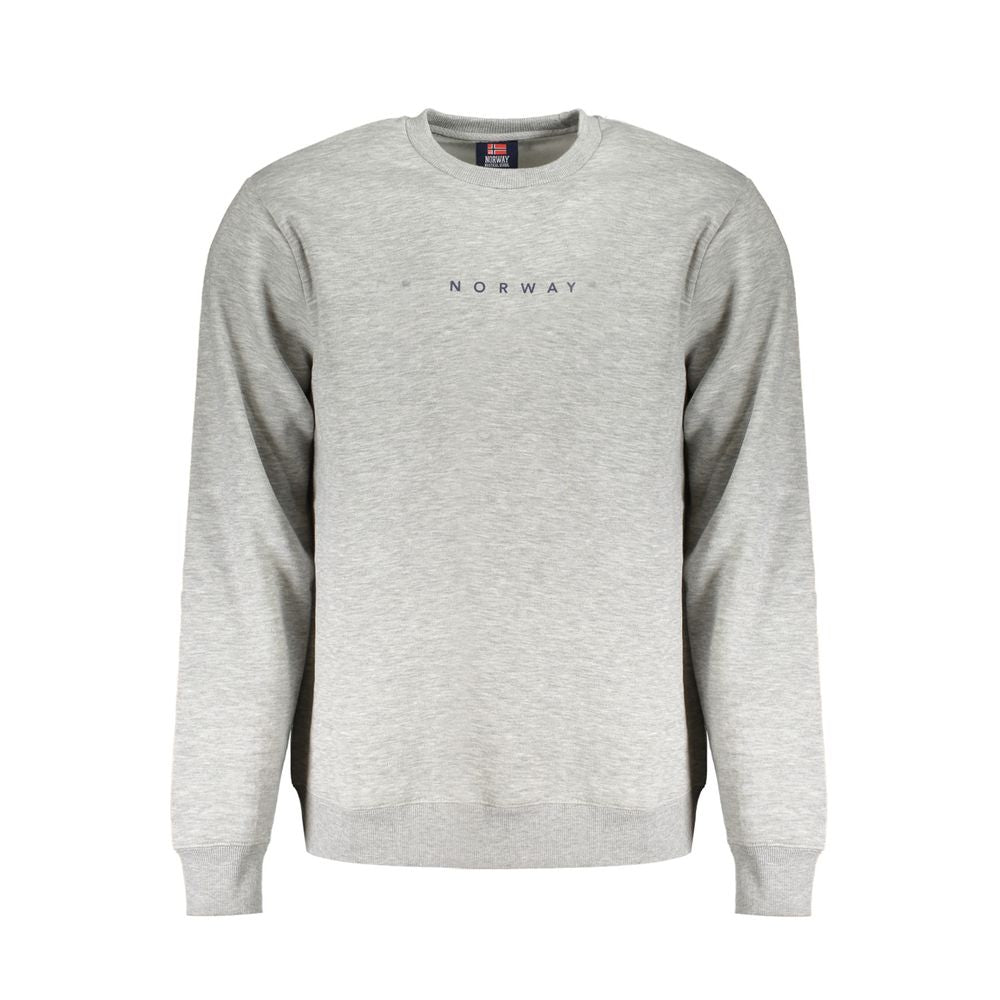 Norwegen 1963 Grauer Baumwollpullover für Herren