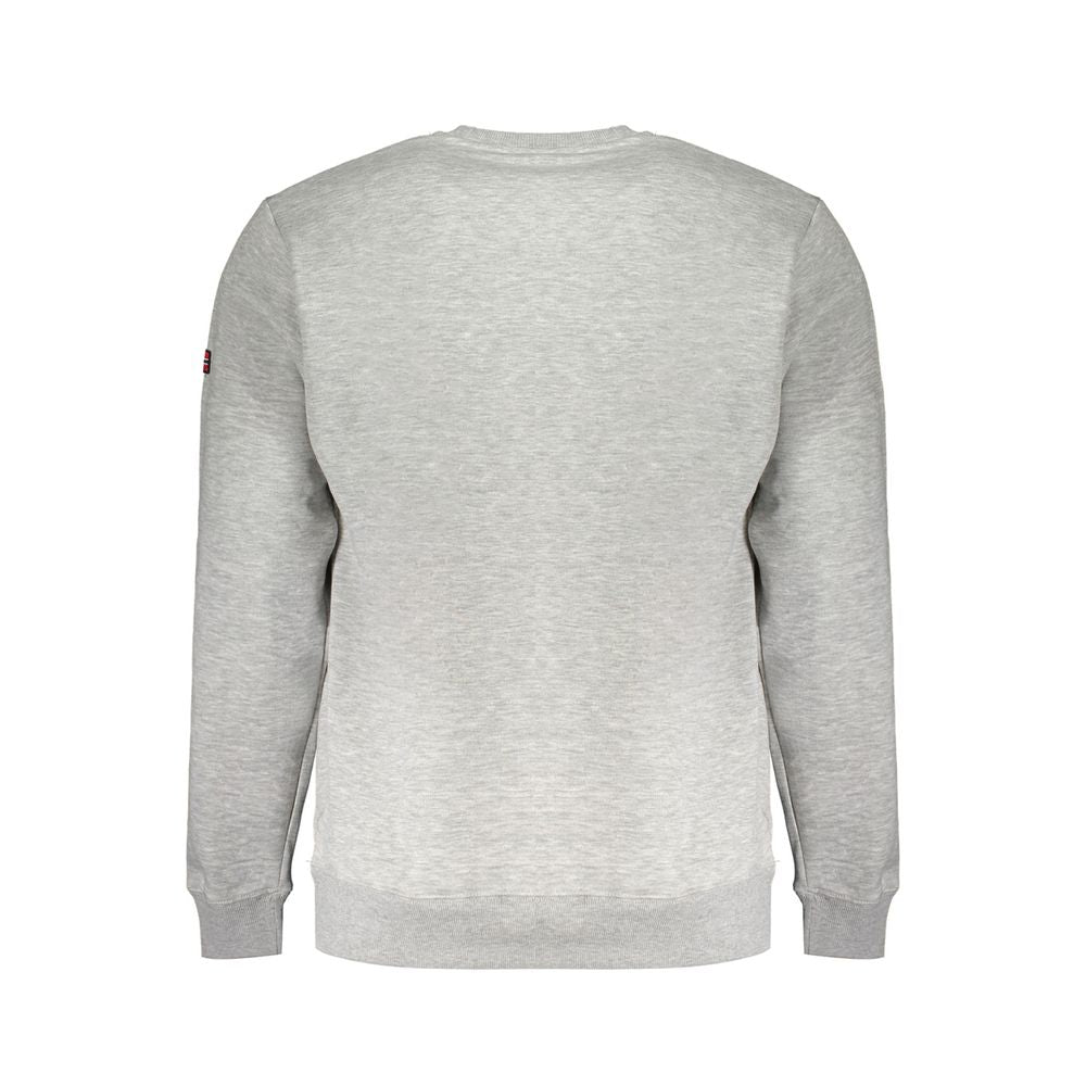 Norwegen 1963 Grauer Baumwollpullover für Herren