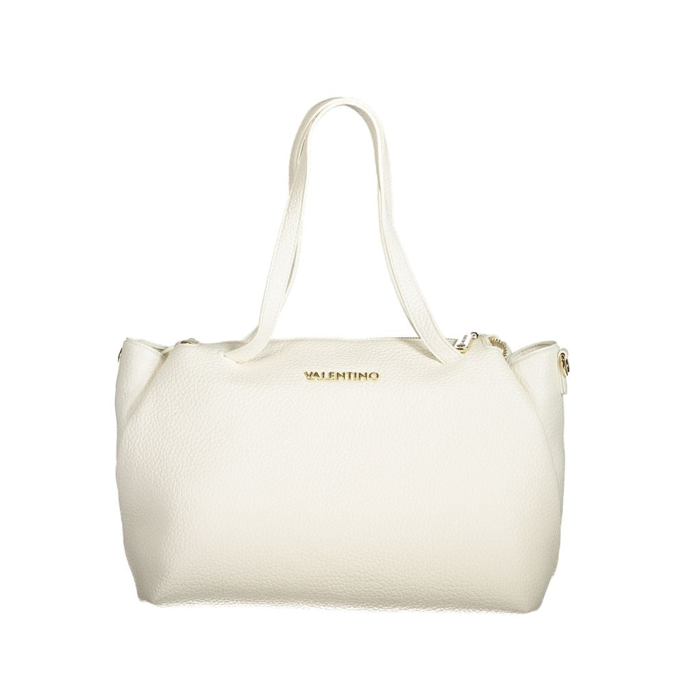 Mario Valentino Weiße Polyethylen-Damenhandtasche