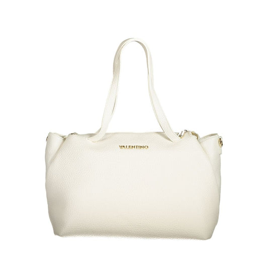 Mario Valentino Weiße Polyethylen-Damenhandtasche