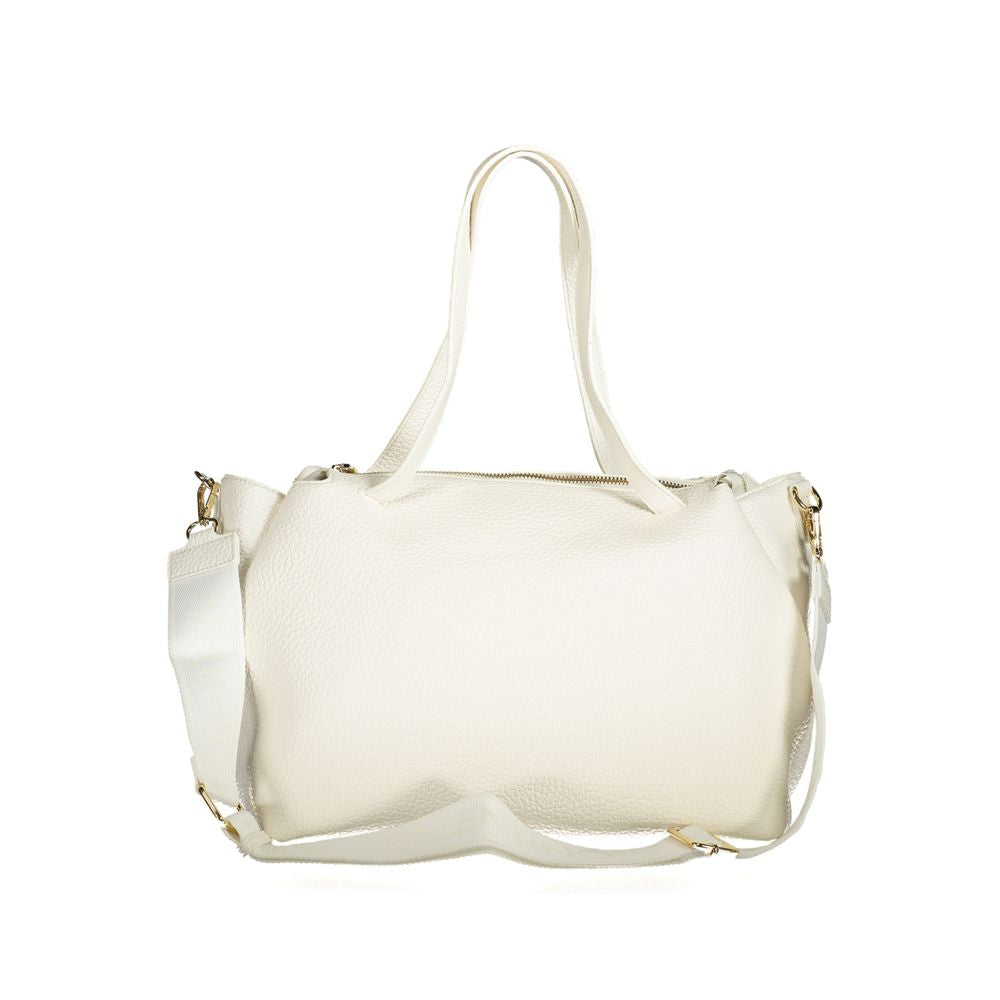 Mario Valentino Weiße Polyethylen-Damenhandtasche