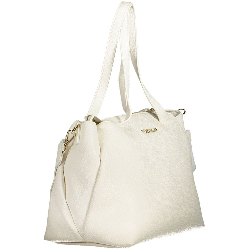 Mario Valentino Weiße Polyethylen-Damenhandtasche